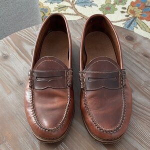 Classic Brown Leather Loafers by GH Bass